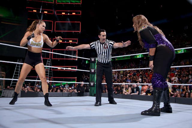 Ronda Rousey was beaten by women's champion Nia Jax