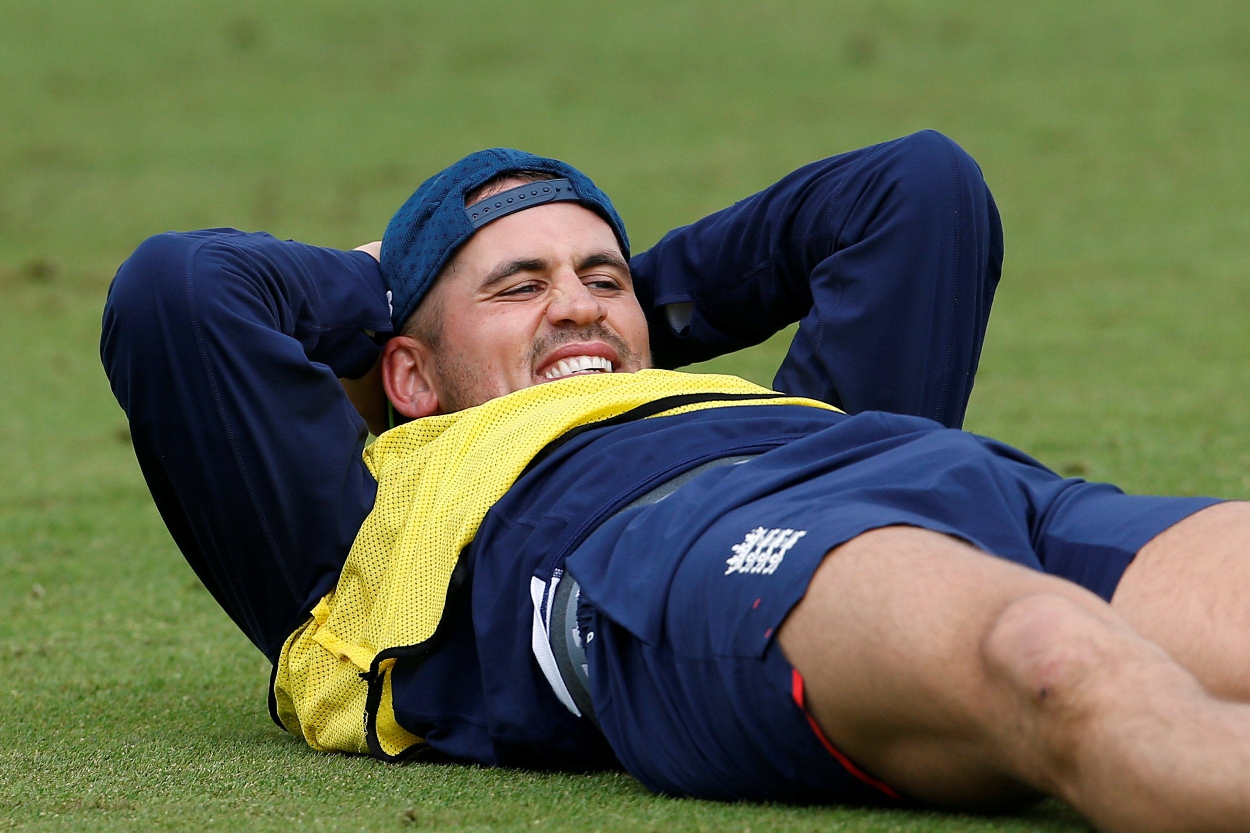 Alex Hales in training ahead of the third Test