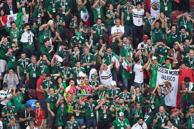 Mexico supporters during their win over Germany