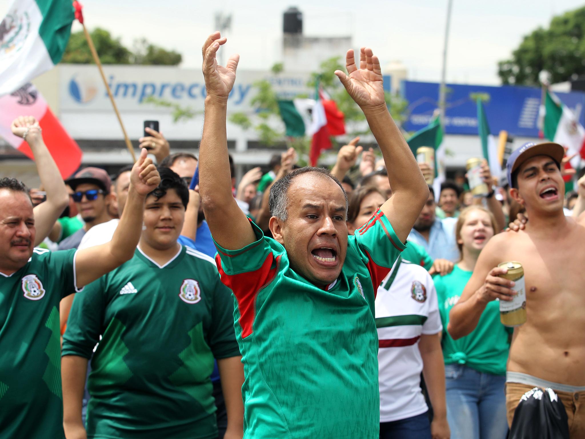 Mexico fans were not responsible for Saturday's minor earthquake, the National Seismological Service has said