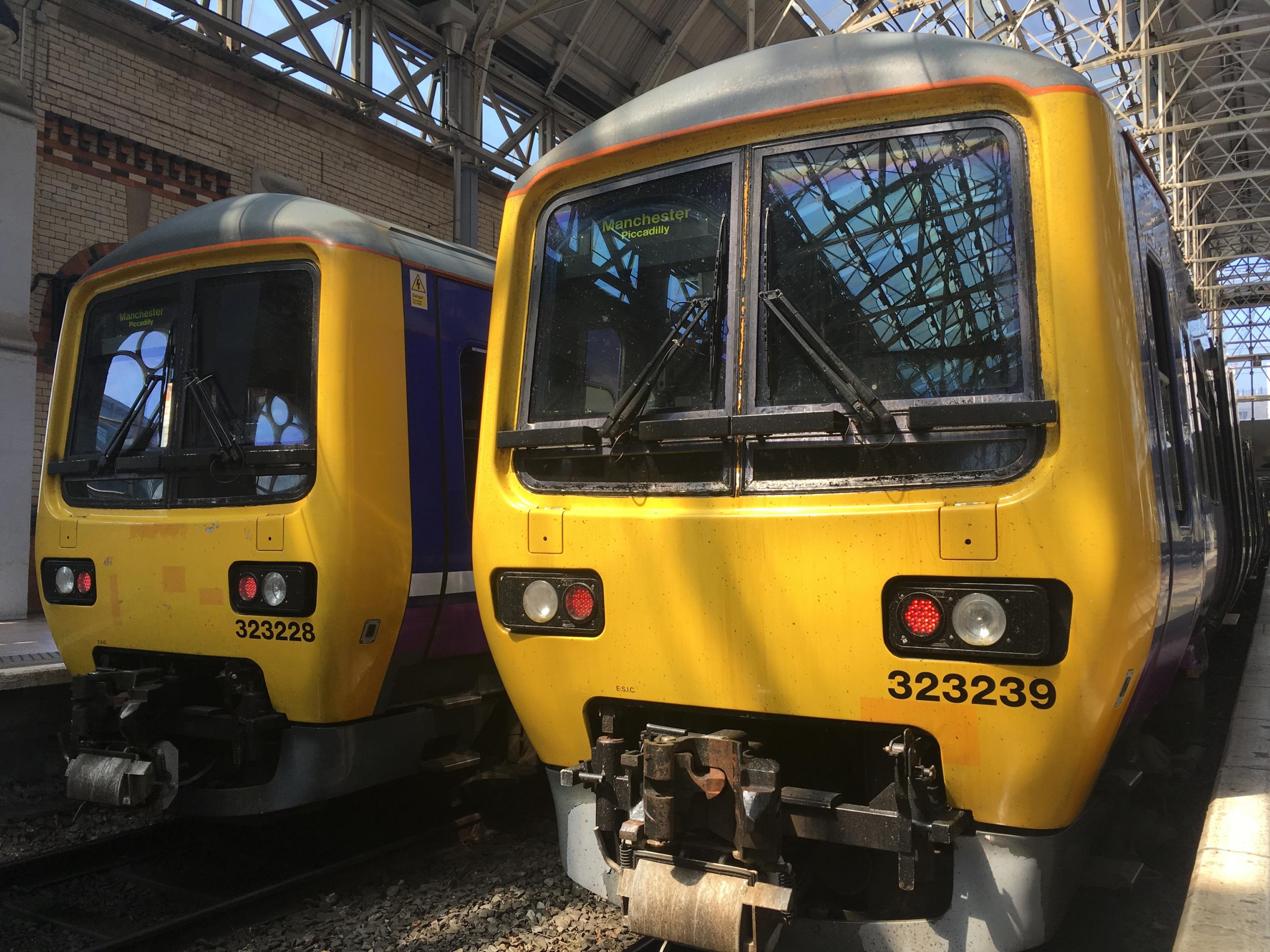 Staying put: Northern trains at Manchester Piccadilly station