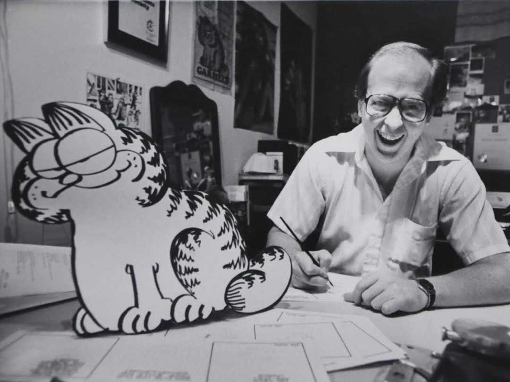 Jim Davis hoped initially to get 25 years of work from Garfield (© Paws)