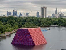 Christo's latest sculpture weighs 600 tons (and it floats)