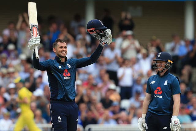 Alex Hales hit 147 off 92 balls as England posted a record 481-6