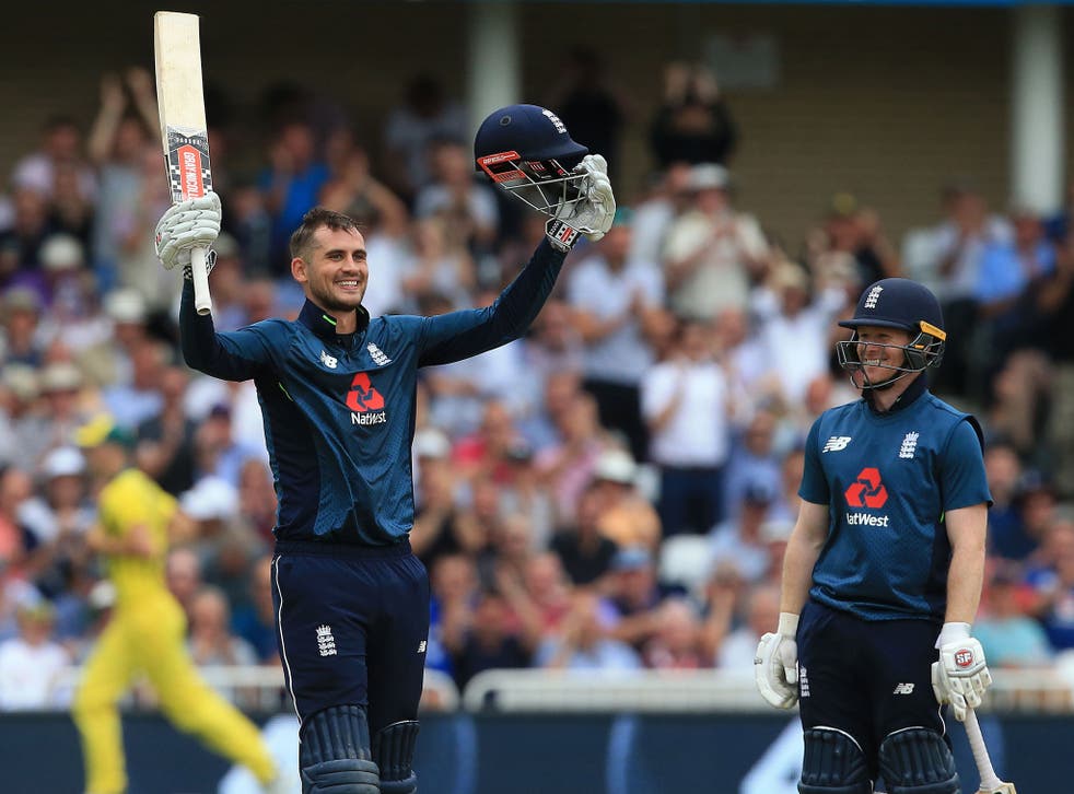 Alex Hales hit 147 off 92 balls as England posted a record 481-6