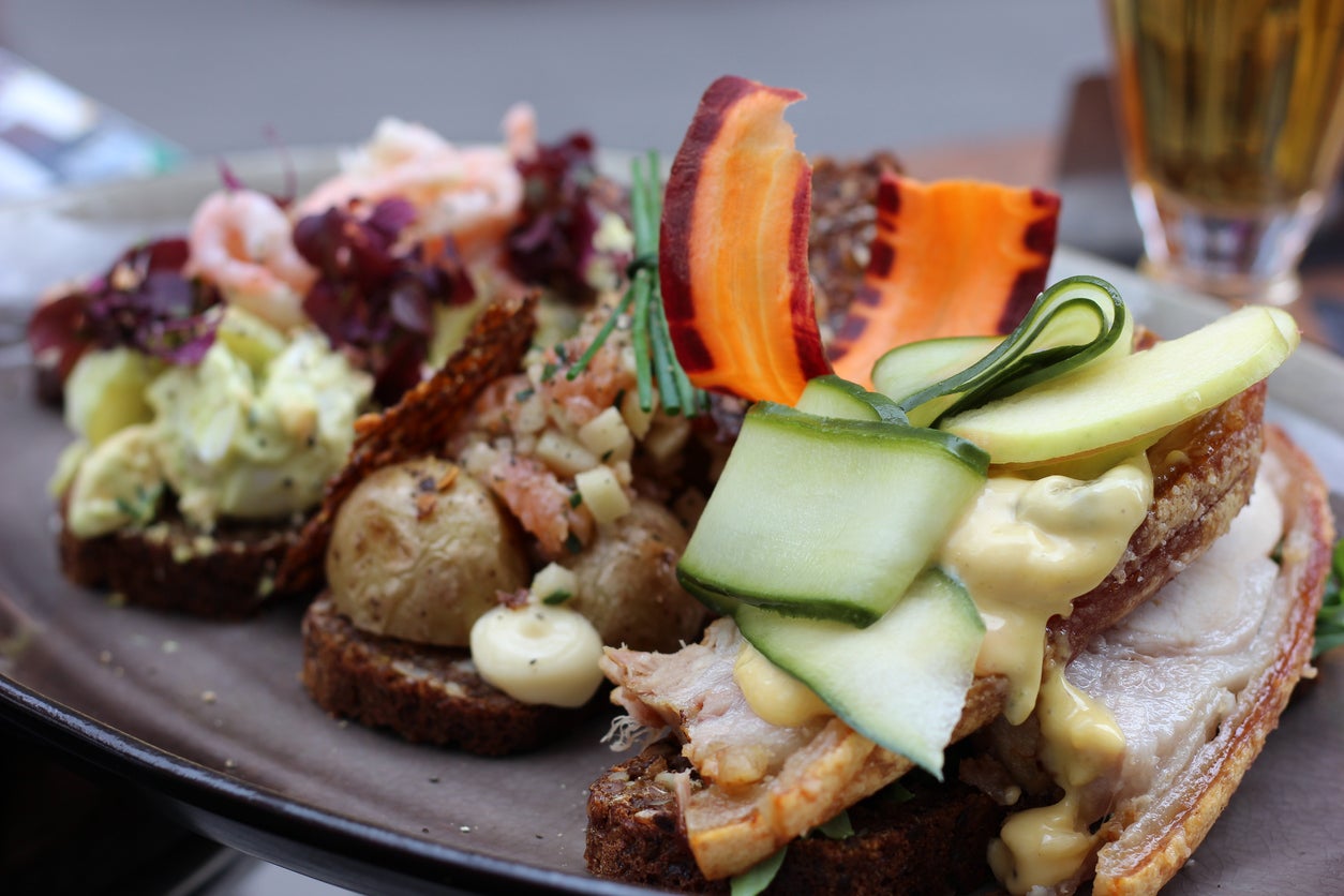 Try a traditional open sandwich