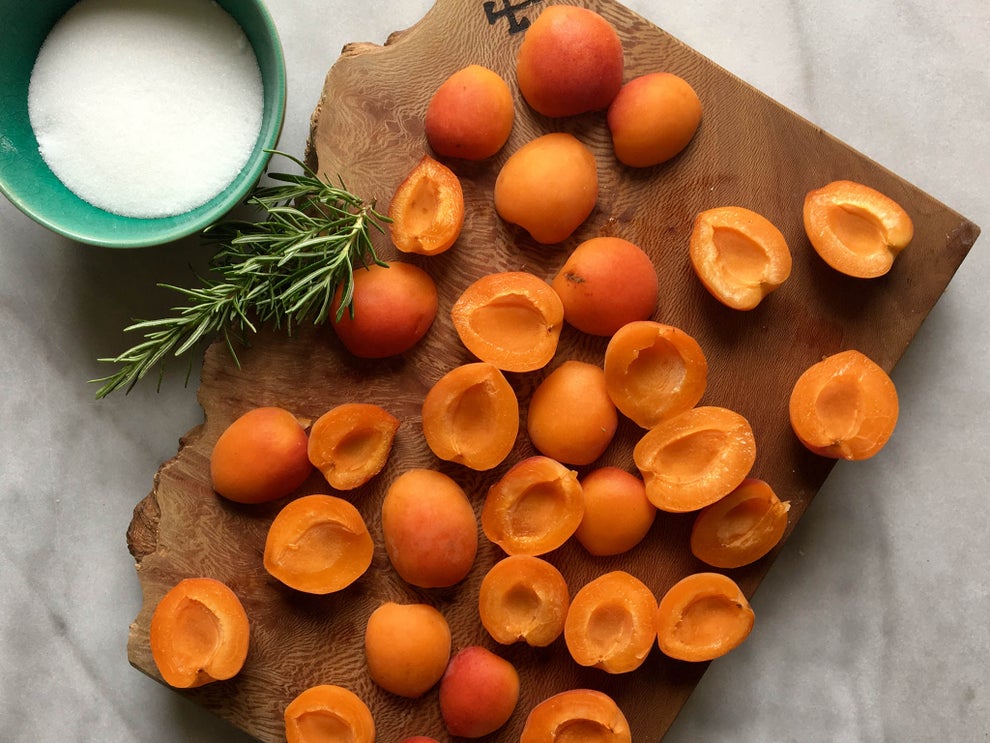 How to make poached apricots with rosemary cream The Independent