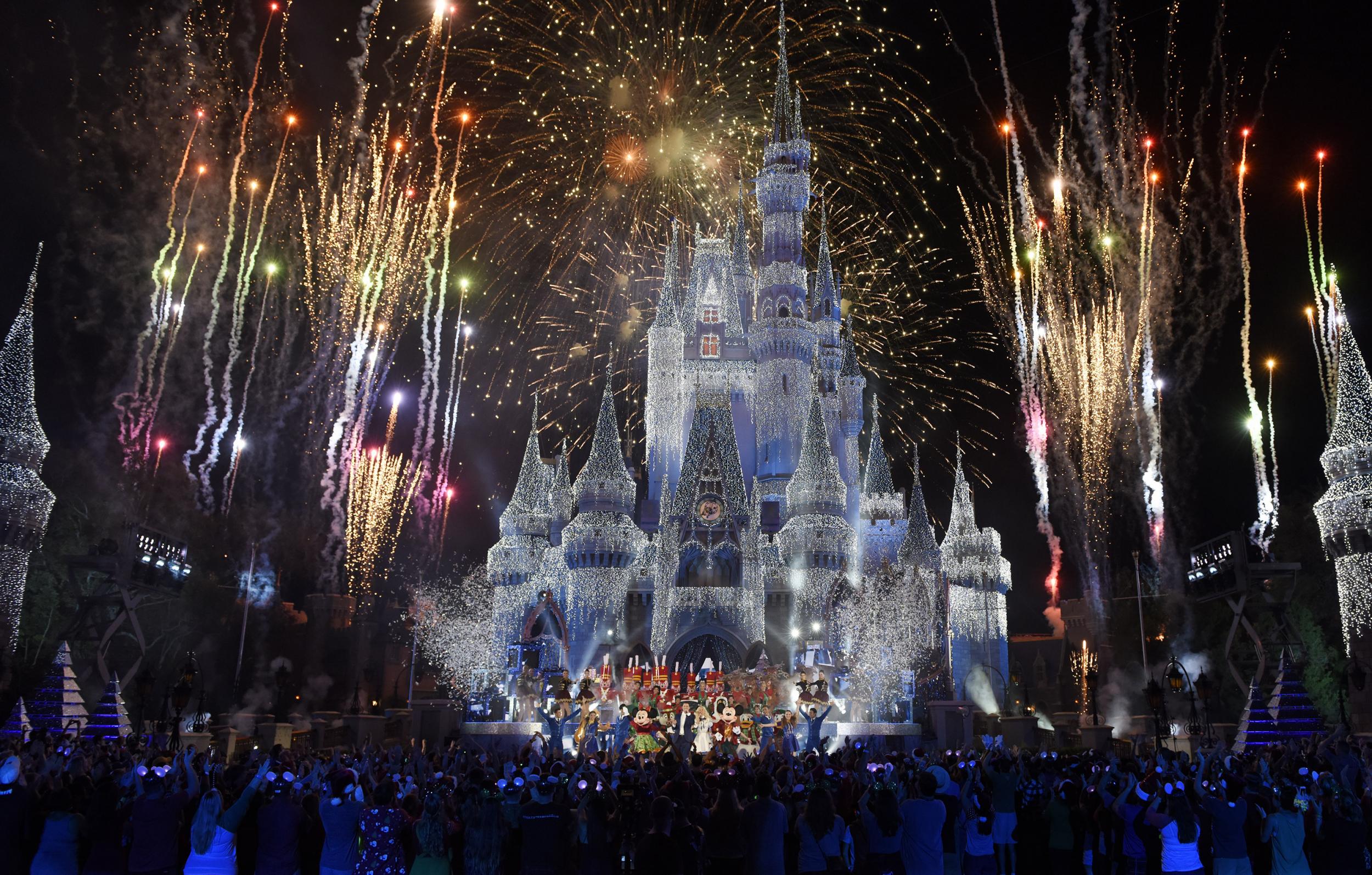The magic castle at Disney World, Florida