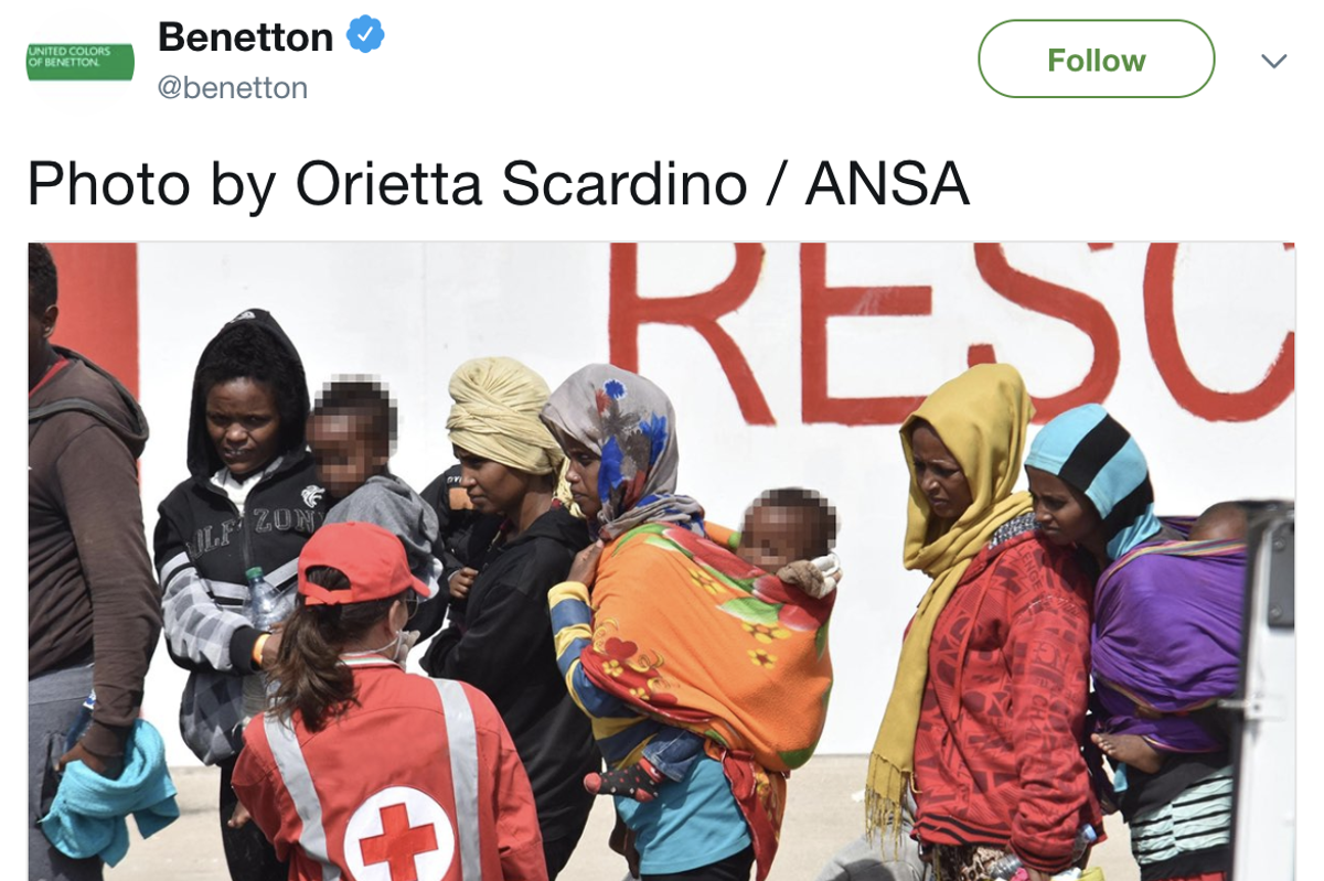 Benetton Faces Backlash For Advertising Campaign That Uses Photos Of Migrant Rescue The 2460