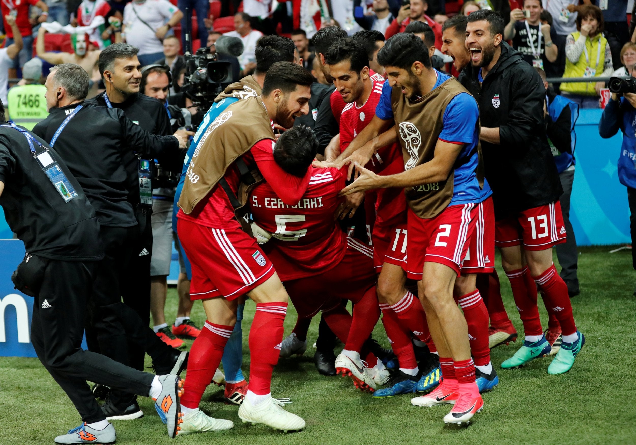 World Cup 2018: Iran member of staff taken to hospital after celebrating disallowed goal against Spain