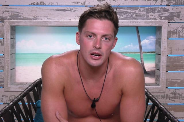 Alex George's sunburn has been a cause for concern for Love Island viewers