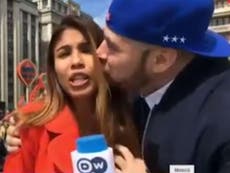 Female reporter groped and kissed during live World Cup broadcast
