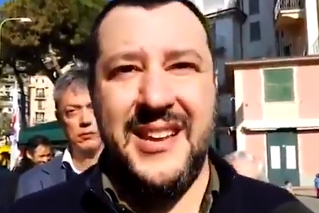 Matteo Salvini tells reporters Italy needs 'mass cleansing'