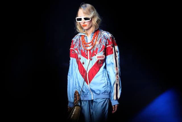 A Gucci shell suit at Milan Fashion Week, Spring/Summer 2018