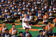 India's Modi leads 50,000 in dawn exercises on International Yoga Day