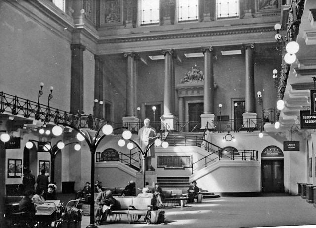 The Great Hall of Euston station in 1960. It was demolished two years later