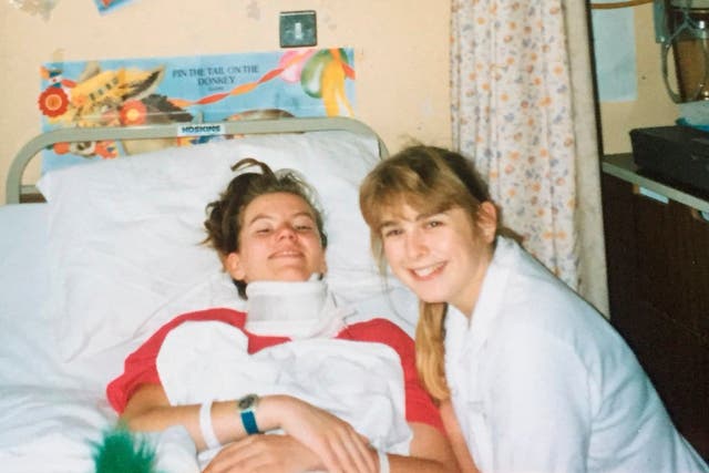 Liz Brown was cared for by nurse Debbie Brown when she was diagnosed with aggressive osteoblastoma at 14 years old