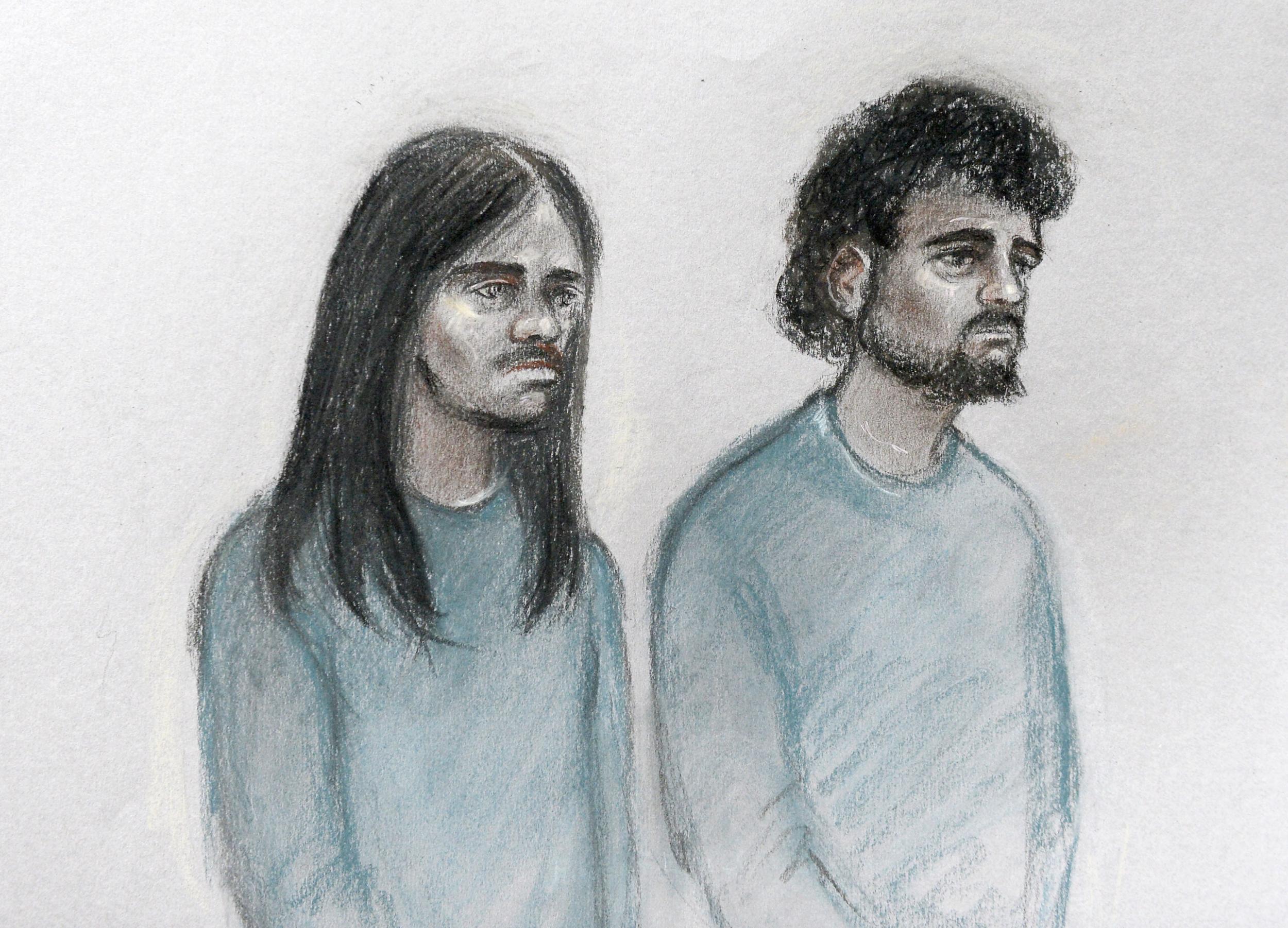 Naa'imur Zakariyah Rahman (left) allegedly planned to assassinate Theresa May and Mohammed Aqib Imran (right) allegedly helped in his plan to join Isis