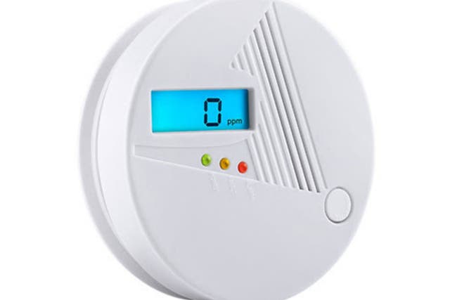 A Topolek GEHS007AW carbon monoxide alarm, costing £14.99 and listed as a bestseller on Amazon, which failed safety tests