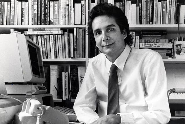 Charles Krauthammer, columnist for The Washington Post is pictured on March 16, 1985 in Washington, DC