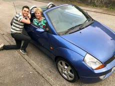 Mum's joy as son replaces car sold to launch his career 12 years ago