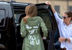 Melania Trump says ‘I really don’t care’ jacket was message for media