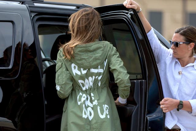 Melania Trump arrives at Andrews Air Force Base