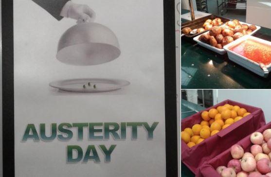 The institution claims the event was to ‘draw attention to the fact that others are facing significant economic difficulties’