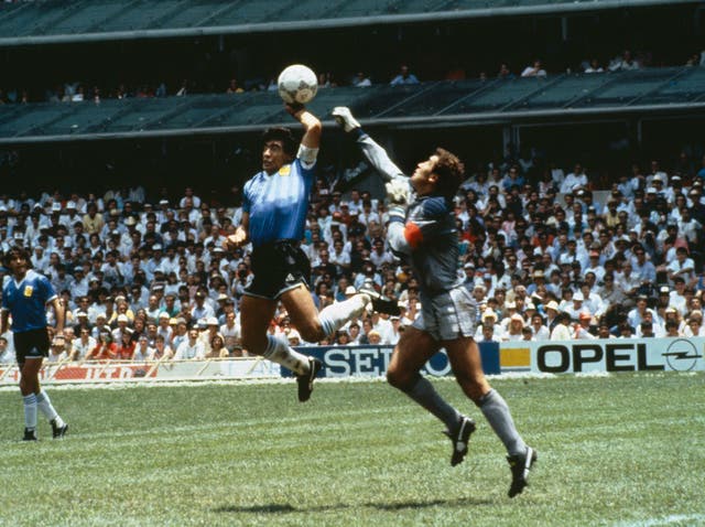 The infamous 'Hand of God'