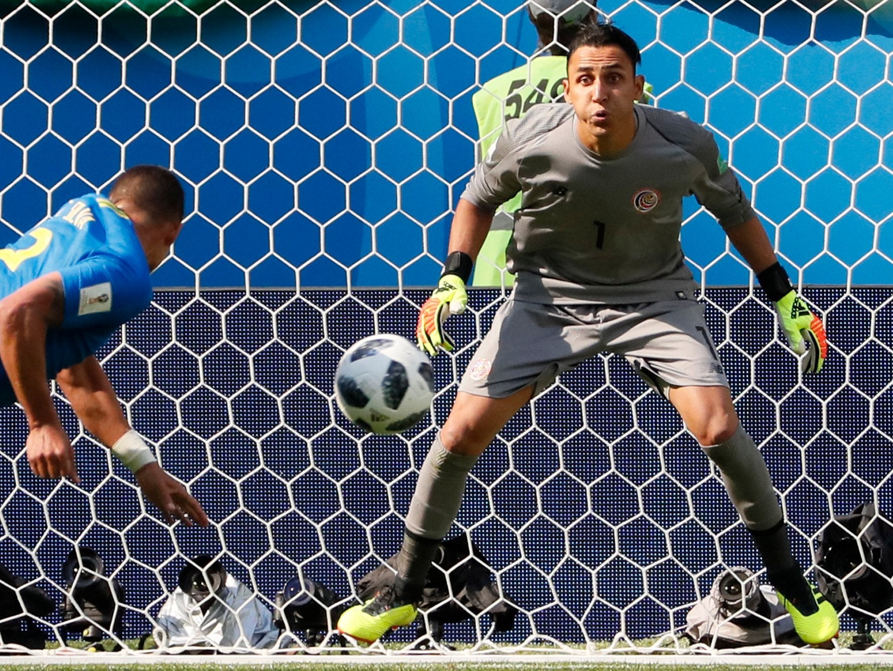 Keylor Navas of Costa Rica in action