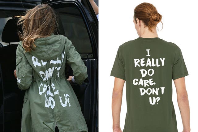 Clothing company PSA launched its own take on the first lady's jacket to raise money for migrant children