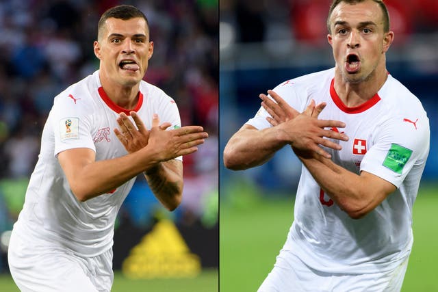 The Swiss revelled in victory over Serbia