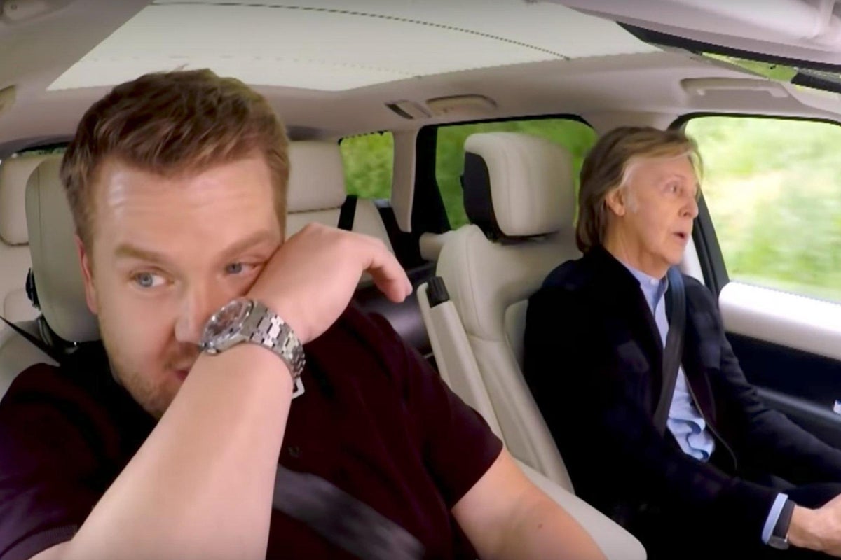 Paul McCartney makes James Corden cry on Carpool Karaoke | The Independent  | The Independent