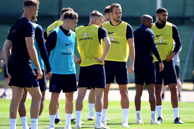 England go through some last-minute preparations ahead of the clash with Panama