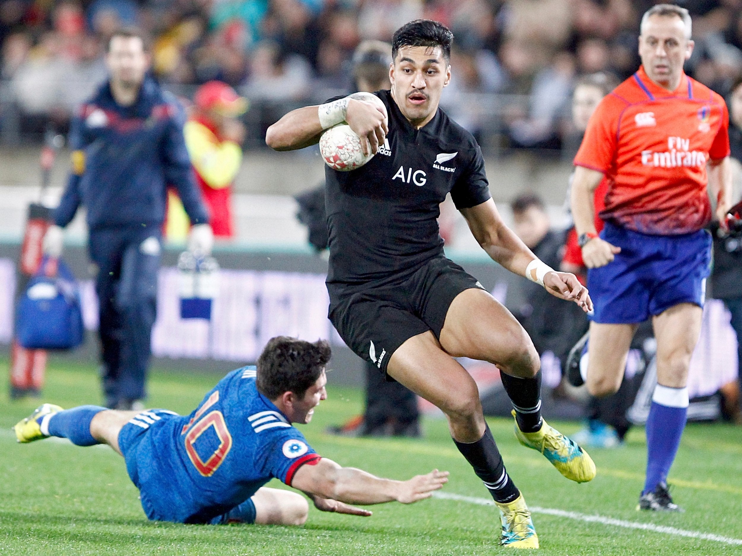 Rieko Ioane scored a brilliant hat-trick to inspire the victory