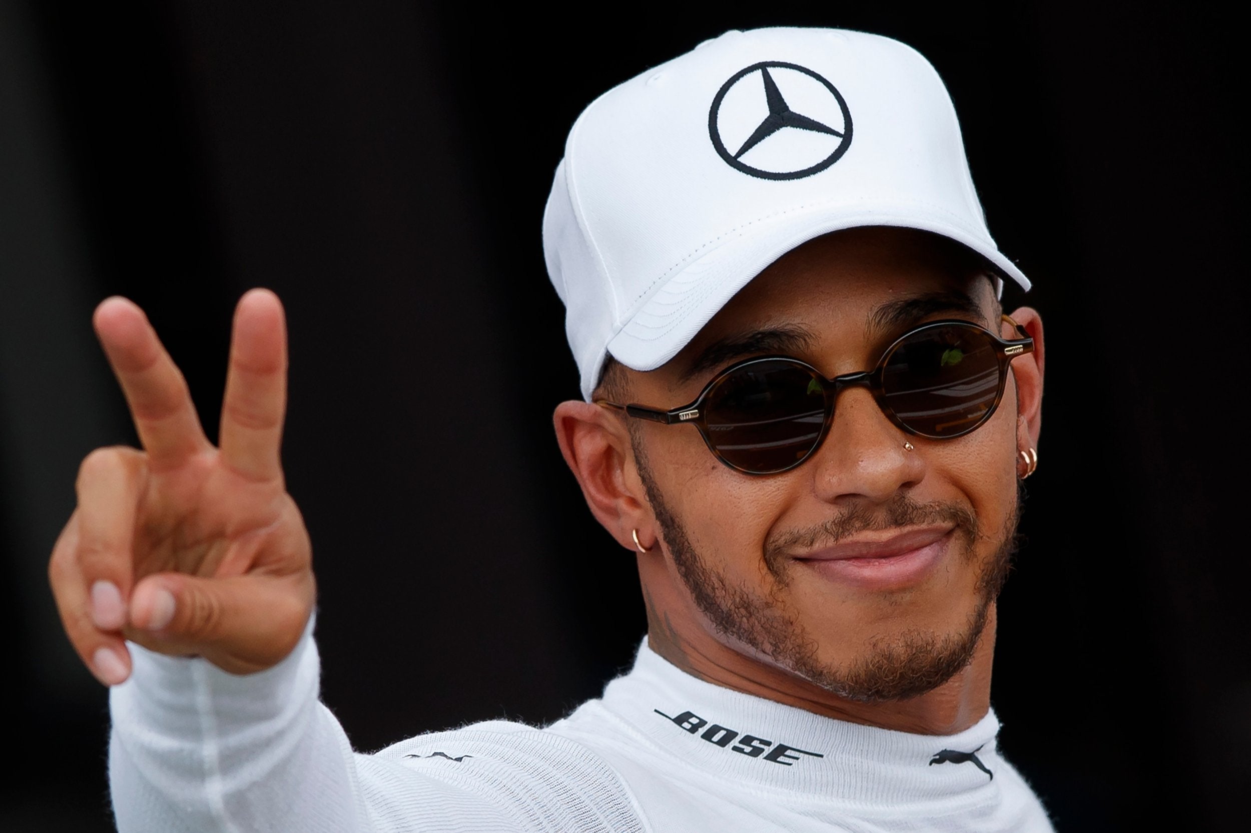 The British driver saw off his rival team-mate Valtteri Bottas by more than one tenth