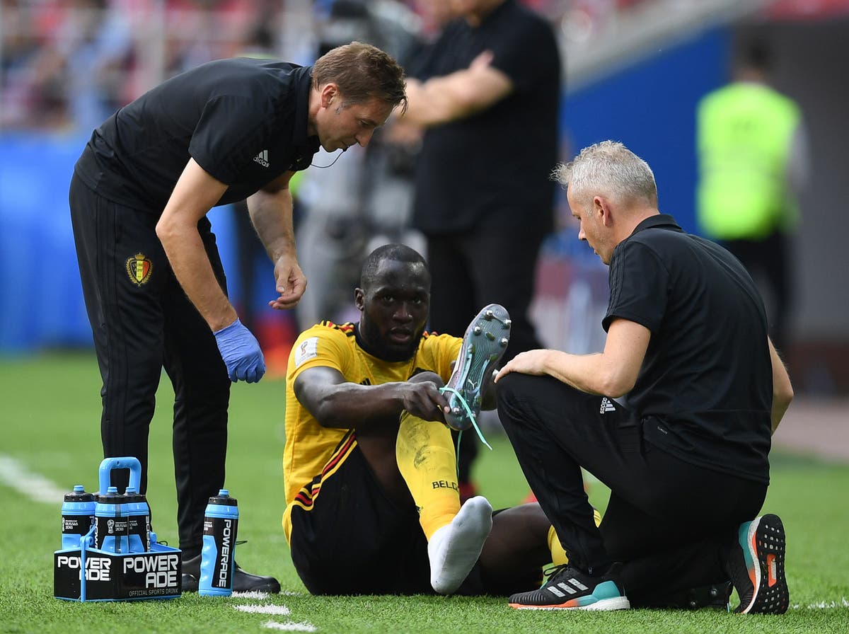 World Cup 2018: Romelu Lukaku suffers ankle ligament injury in Tunisia ...