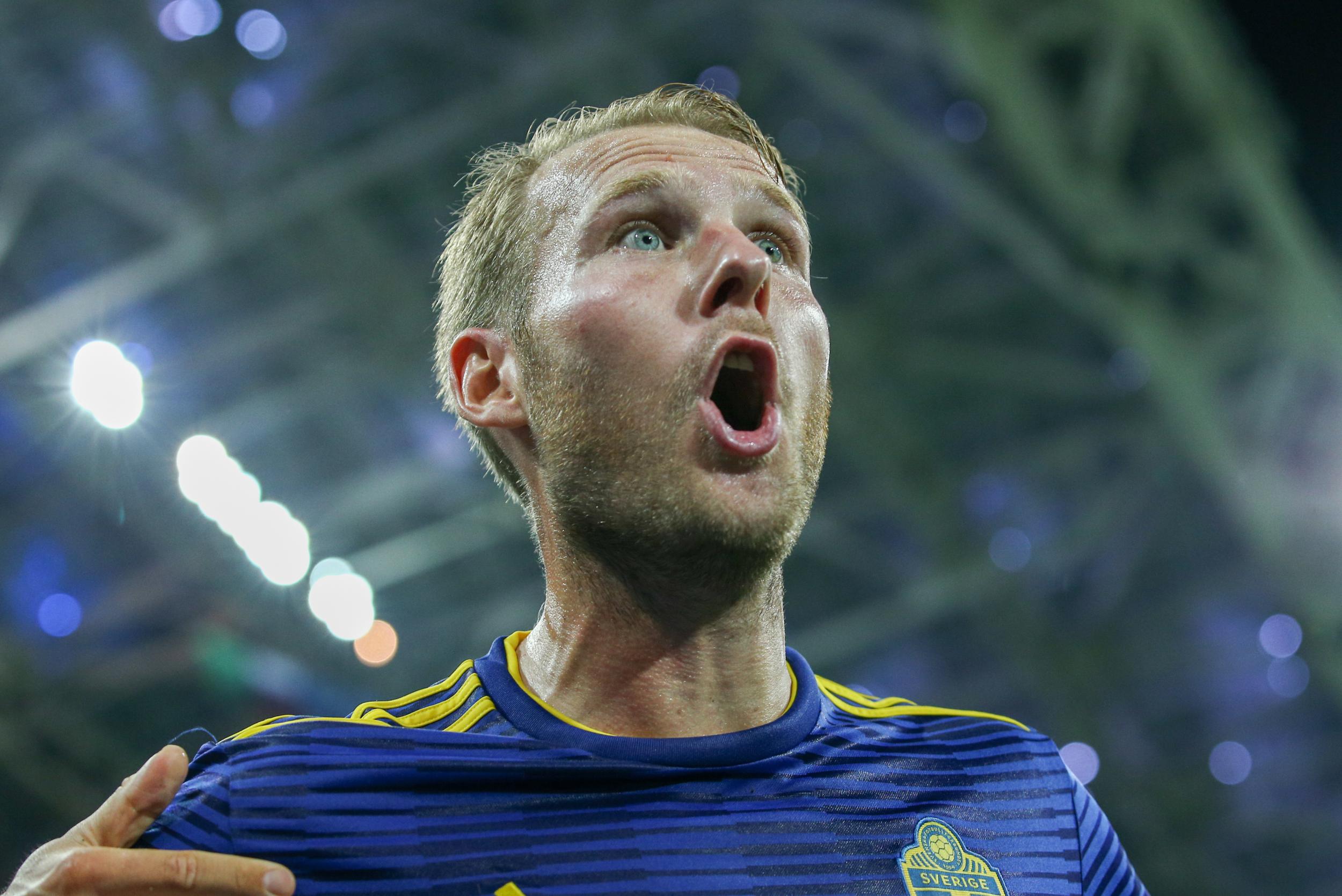 Ola Toivonen scored a delightful chip to put Sweden ahead (TASS)