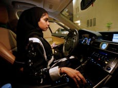 Women in Saudi Arabia gear up for their first day on the road