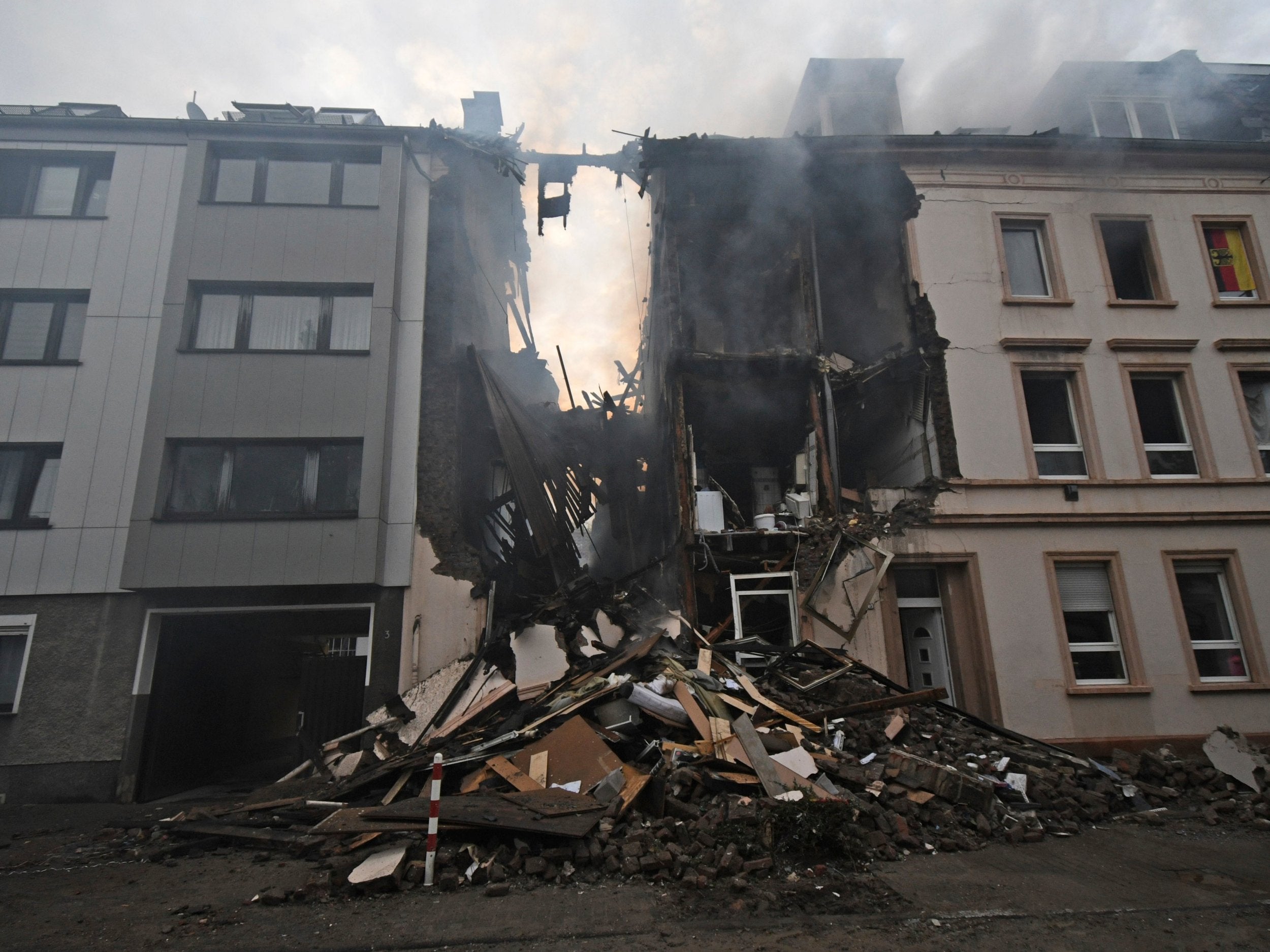Explosion in German city destroys building, leaving dozens of casualties