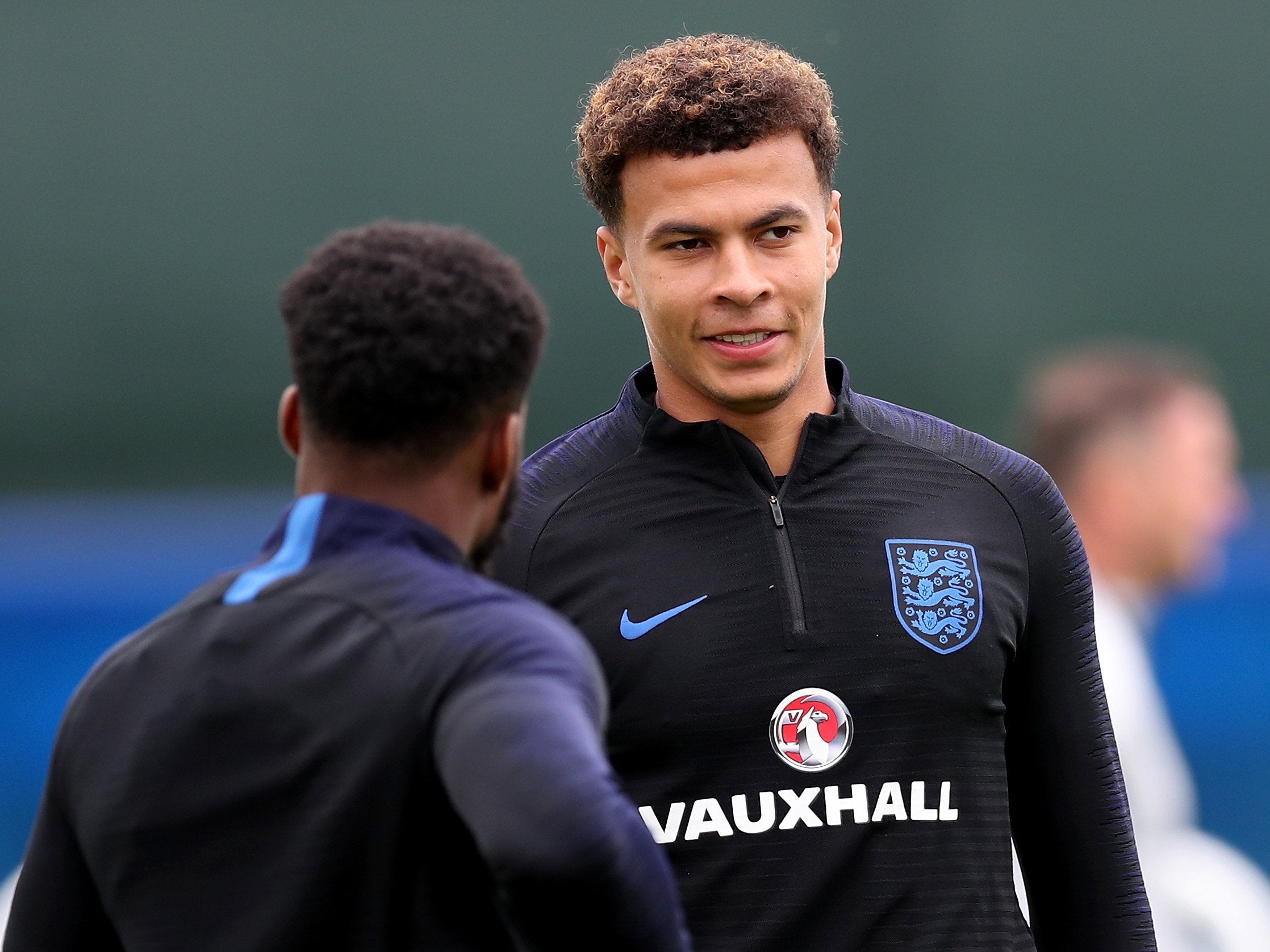 Alli trained with his teammates on Monday