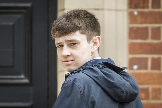 Jamie Elliot, 18, arrives at Northallerton Magistrates Court