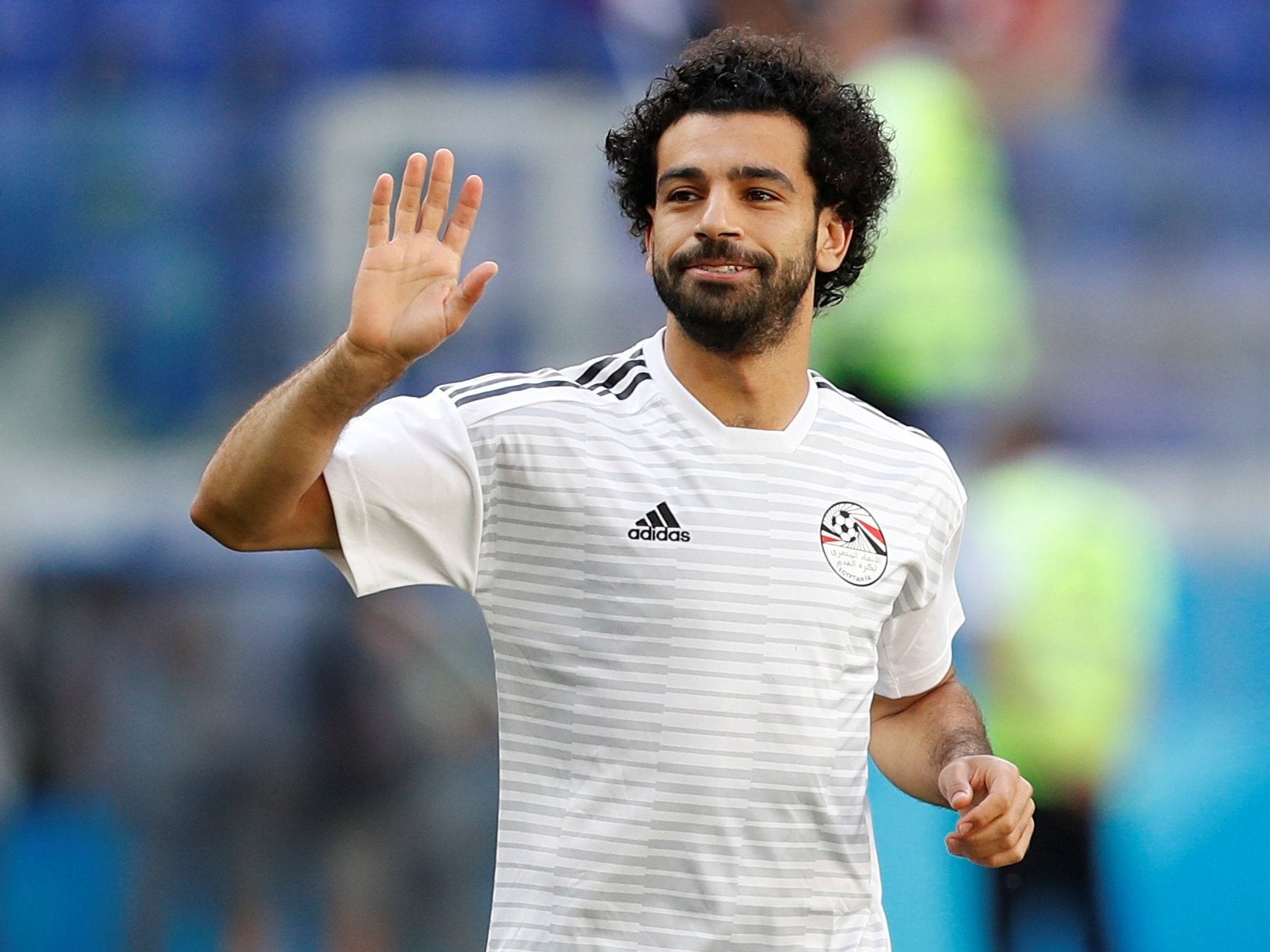 Mohamed Salah scored Egypt’s two goals at the World Cup