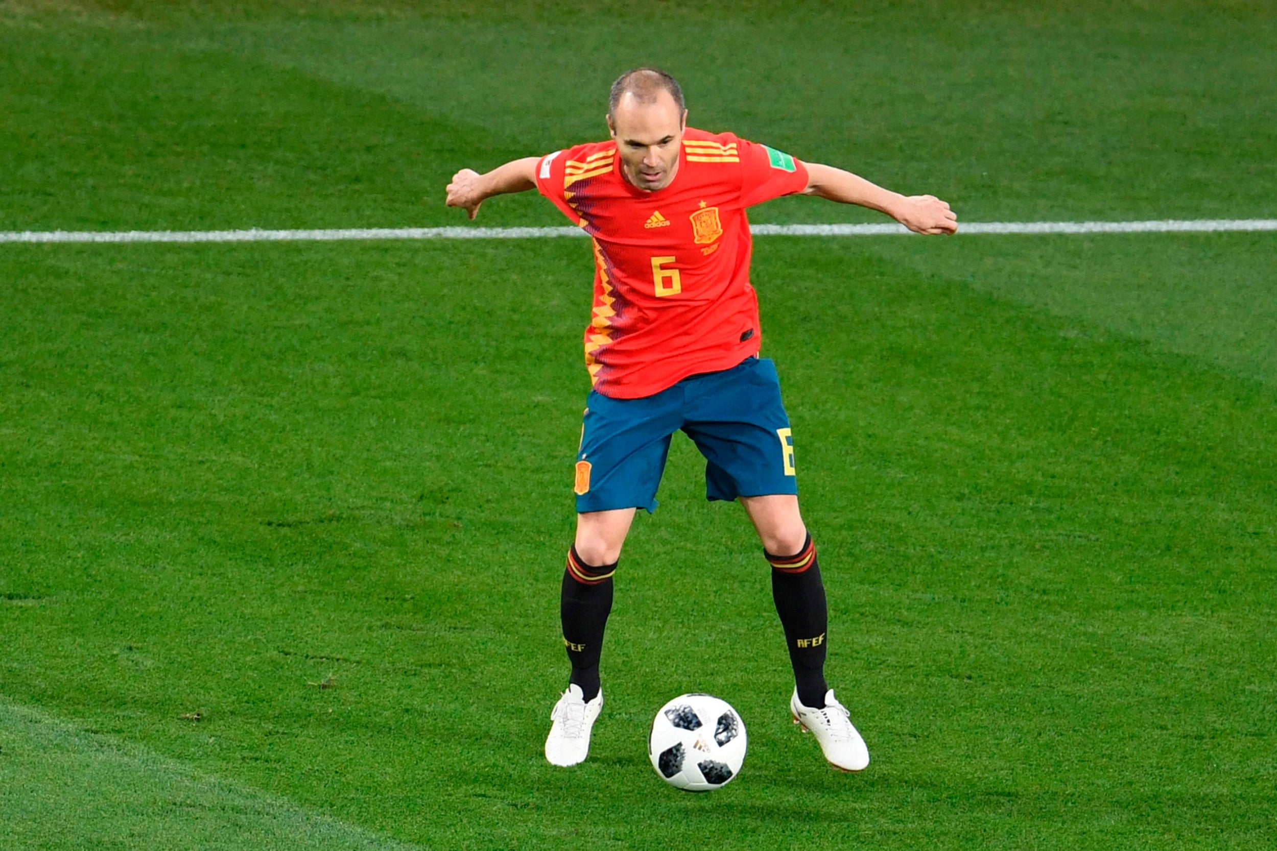 Spain struggled without their main man