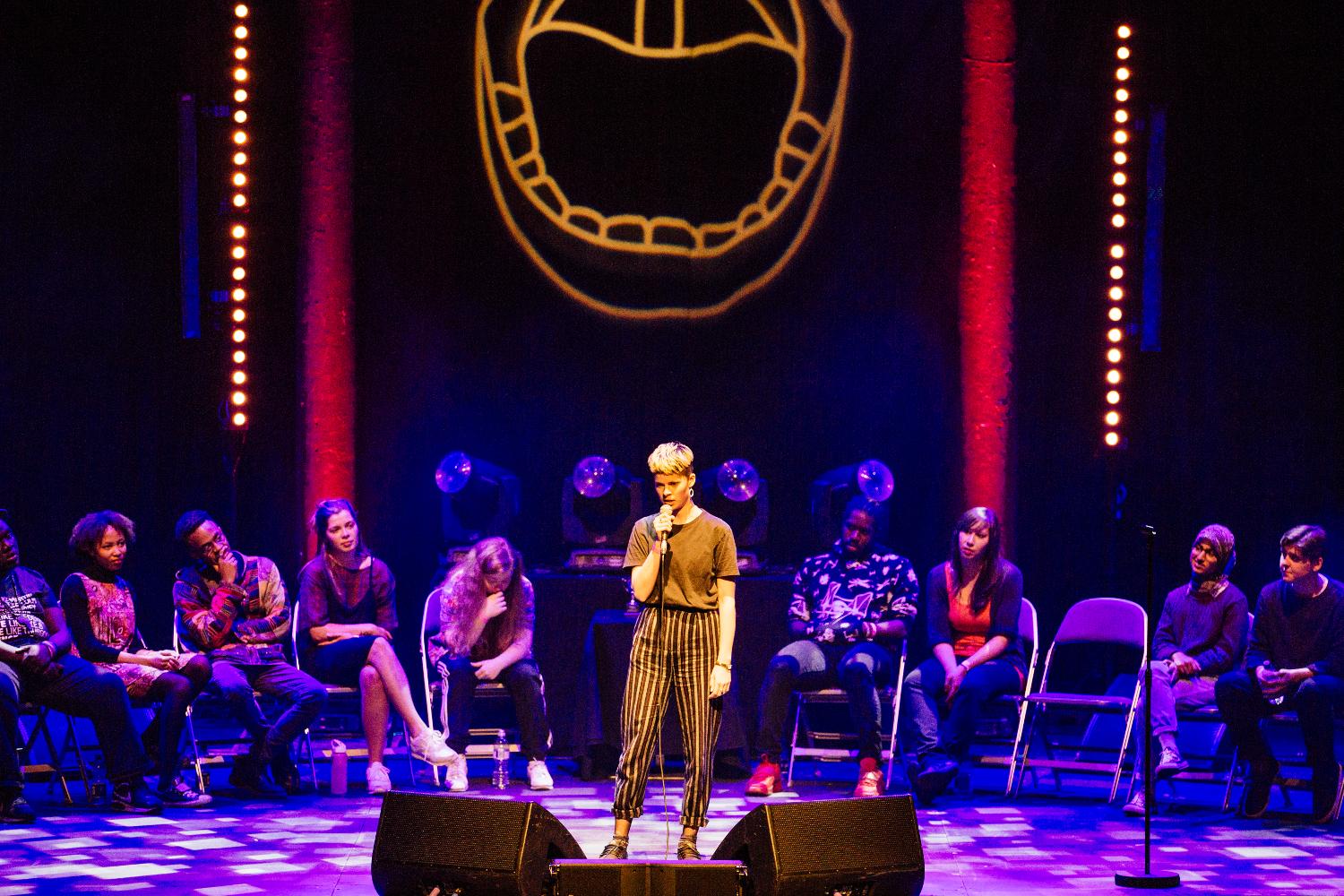 A poetry slam at the Roundhouse as part of the Last Word festival