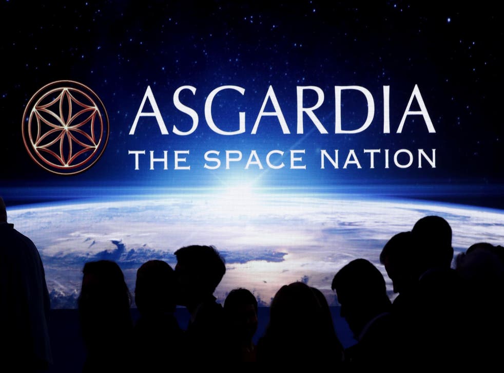 People attend the inauguration ceremony of Asgardia's first Head of Nation in Vienna, Austria June 25, 2018