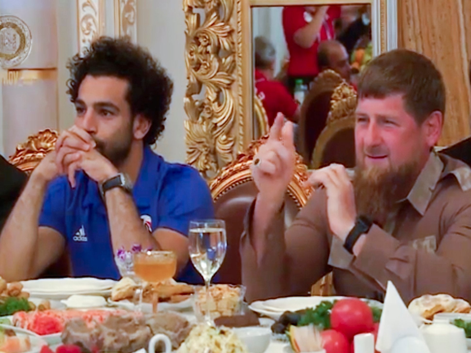 Salah attracted criticism for meeting Ramzan Kadyrov prior to the World Cup