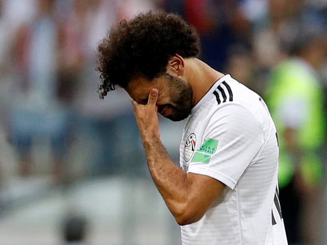Mohamed Salah carried the disappointment of 100m Egypt fans as they crashed out of the World Cup