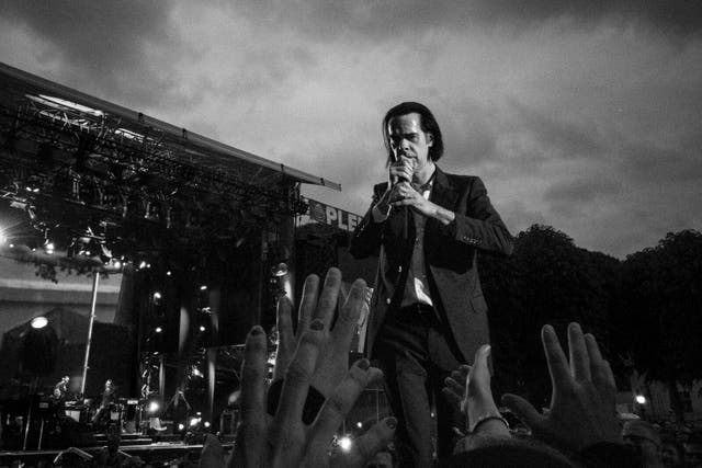 Nick Cave performs at Bergenfest