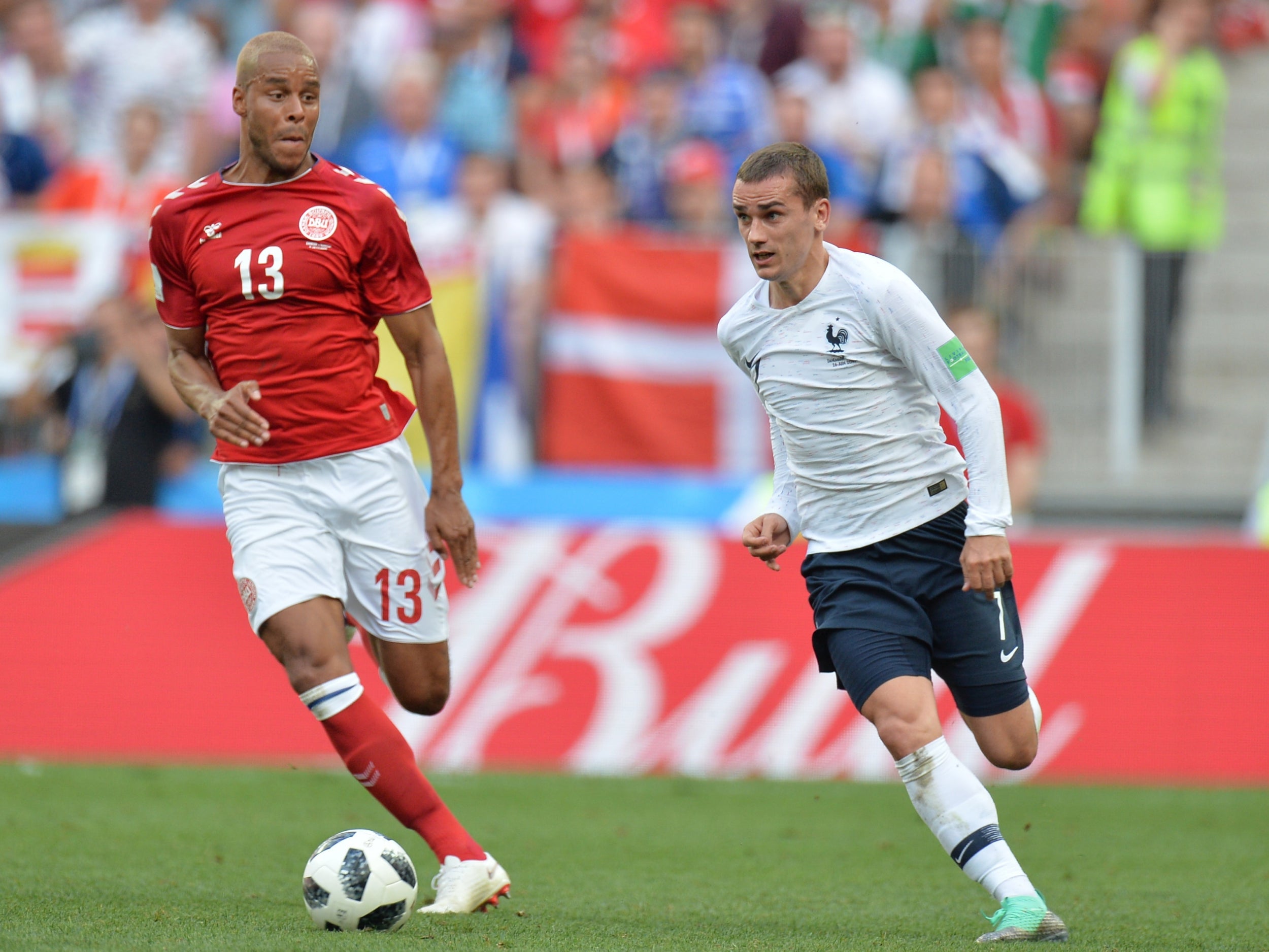 Took a tactical yellow card in the first half to stop Griezmann breaking away, but that was about the extent of his impact